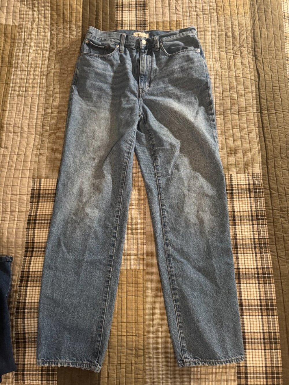 Madewell The Perfect Vintage Straight Jean Size 29T 29 Tall Medium Wash